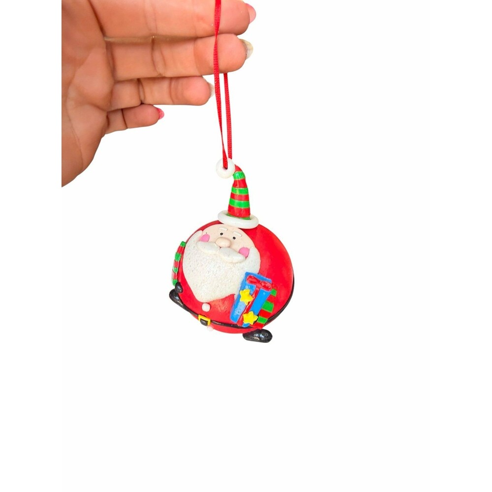 New clay dough Santa ball Christmas ornament